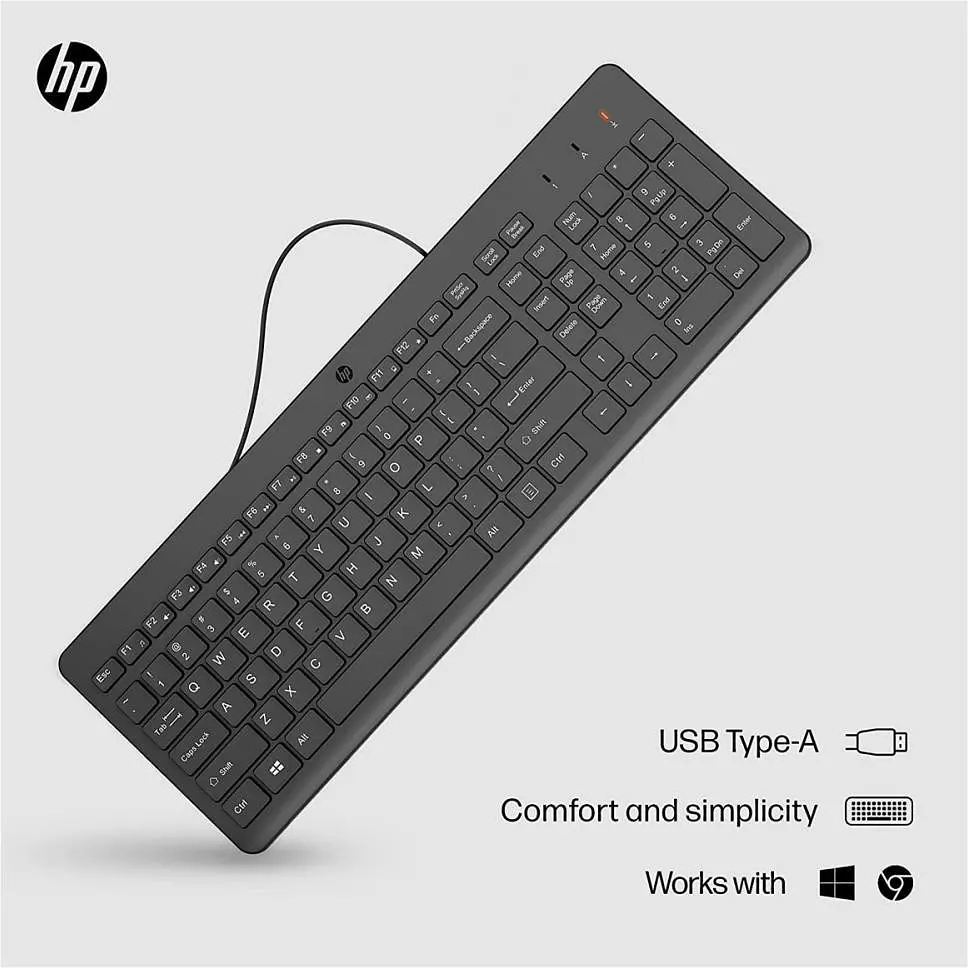 Клавіатура HP 150 USB Black (664R5AA) - фото 9