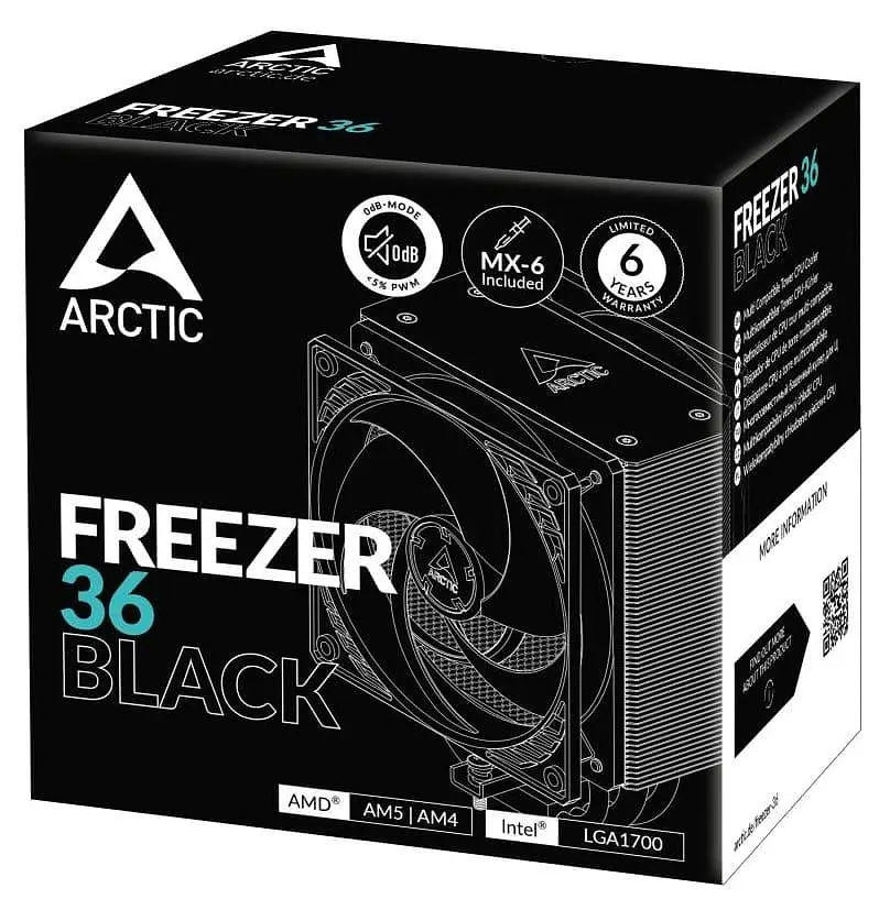 Кулер для процесора Arctic Freezer 36 Black (AOCPU00012A) - фото 6