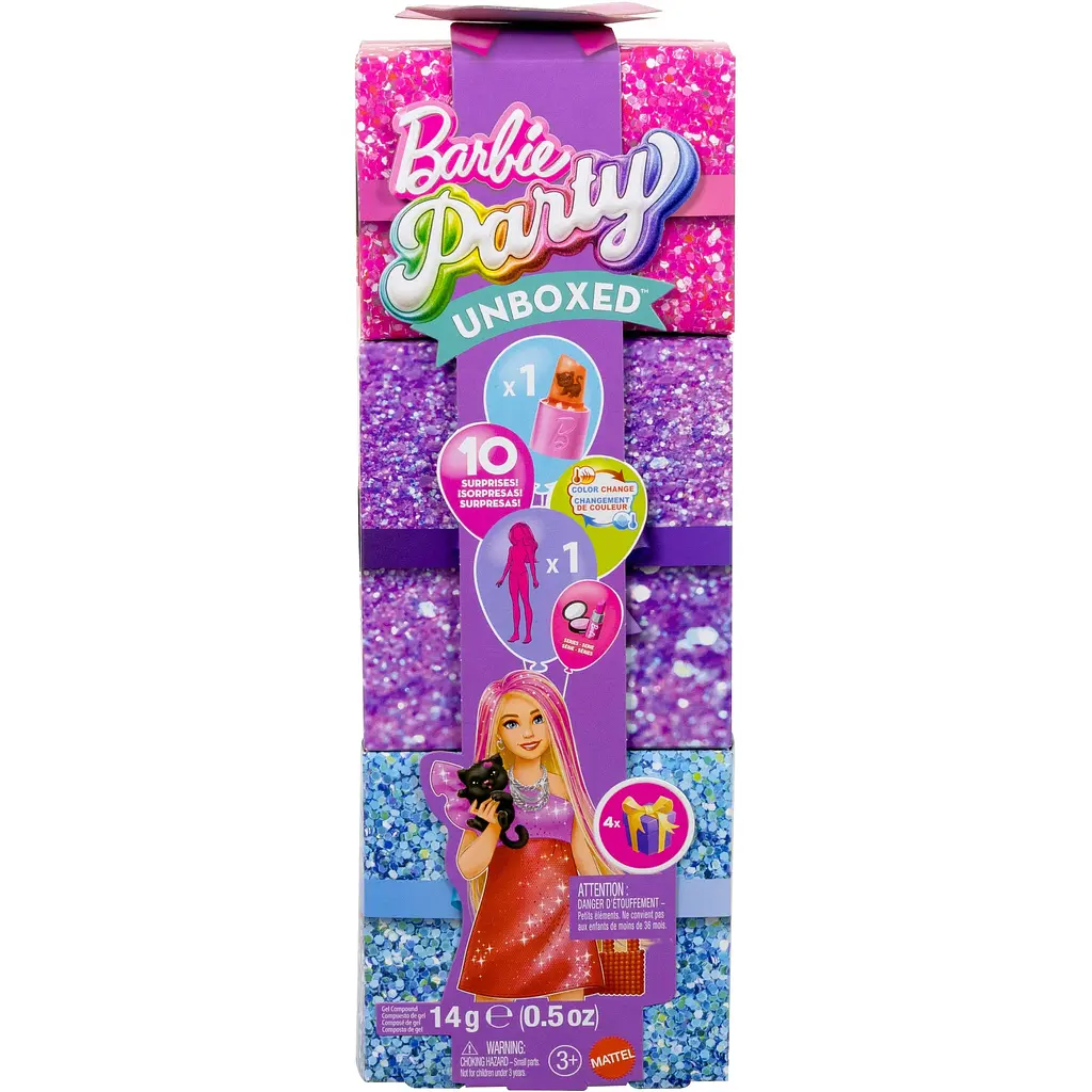 Лялька Barbie Party Unboxed Бьюті-вечірка у рожево-червоних тонах (JFY68) - фото 7
