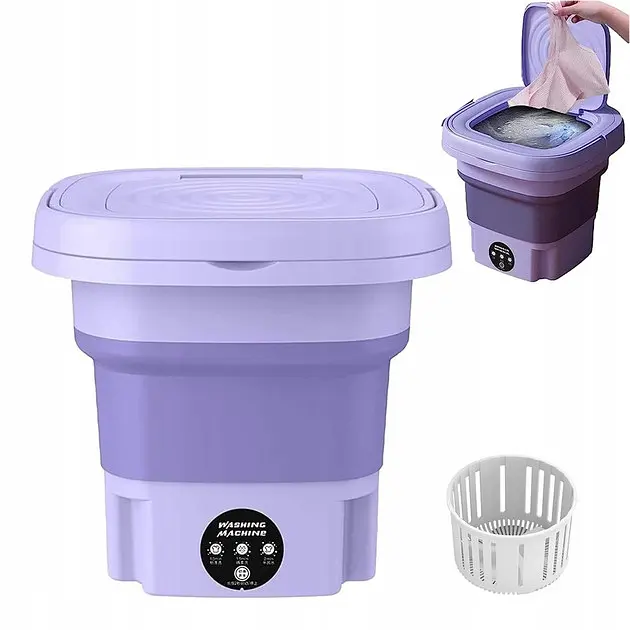 Портативна складна 6,5 літрова міні-пральна машина 643 • Folding Washing Machine пральна машина - фото 3