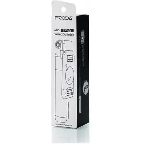 Монопод Remax Proda PP-P6 Selfie Stick телескопічний чорний (6954851265856) - фото 3