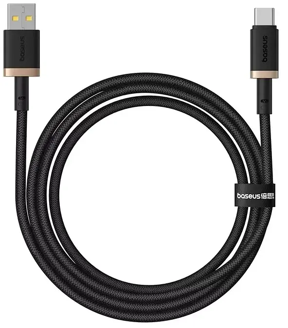 Кабель Baseus Dura Series Cable USB to Type-C 60W 1m P10377802U01-00 Black-Gold - фото 2