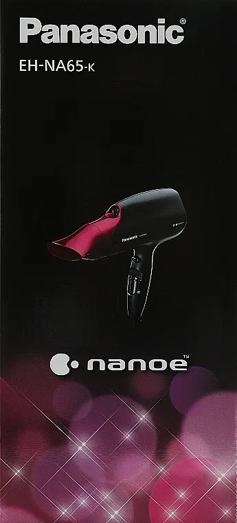Фен для волосся Panasonic Nanoe care чорно-бордовий - фото 11
