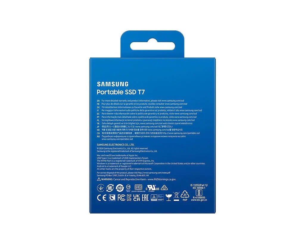 Накопичувач Samsung T7 4 TB (MU-PC4T0T/WW) - фото 7