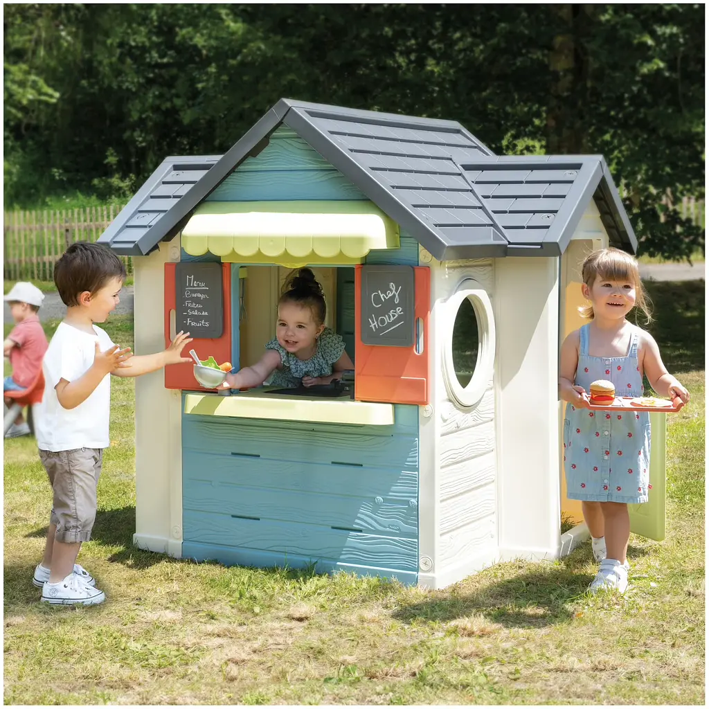Будинок Smoby Life Шеф Хауз з кухнею, касою та аксесуарами 125х132х135 см (7600810407) - фото 6