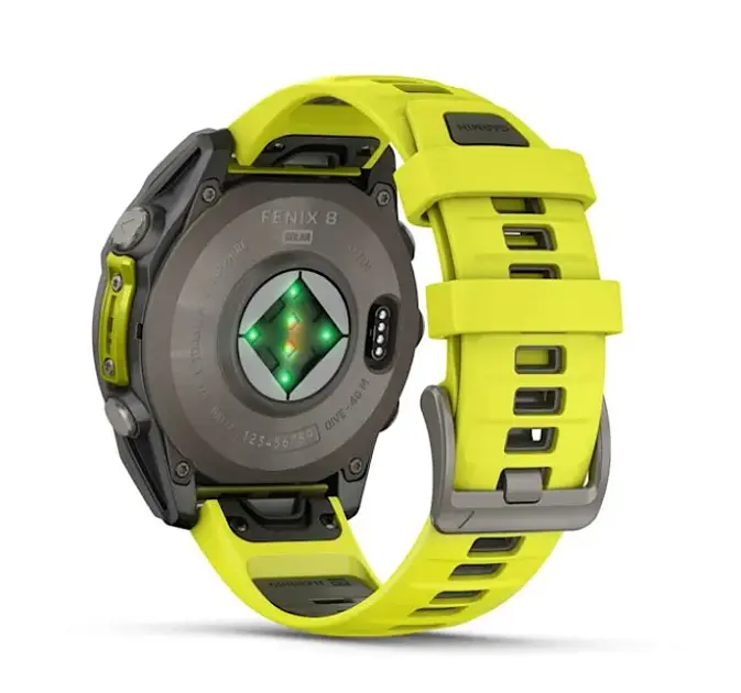 Garmin Fenix 8 47mm Solar Sapphire Titanium w. Amp Yellow/Graphite Silicone Band (010-02906-20/21) - фото 3