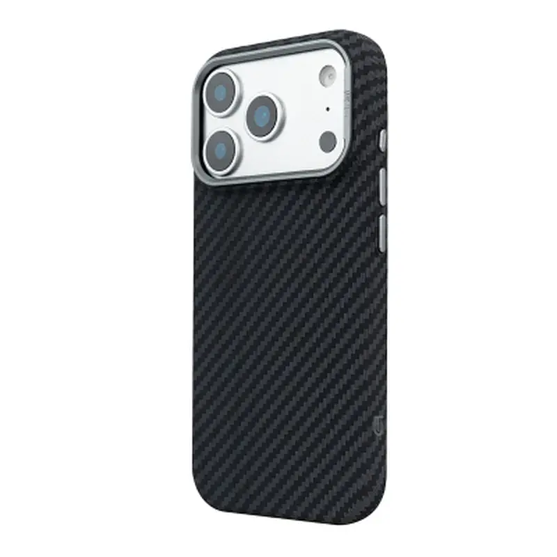 Чохол до мобільного телефона Armorstandart LikeCarbon2 MagCase Apple iPhone 17 Pro Max Carbon Black (ARM86259) - фото 5