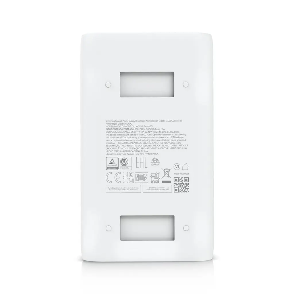 Інжектор Ubiquiti 10G PoE++ Adapter (60W) (UACC-POE++-10G) - фото 7
