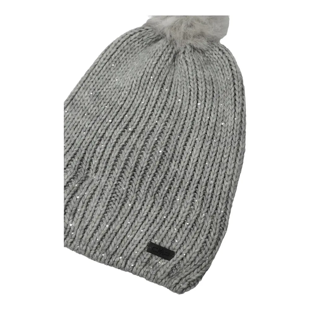 Шапка CMP Woman Knitted Hat with Pompom Grey (1097-5505402-U632 UNI) - фото 2