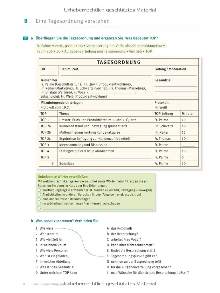 Menschen im Beruf. Training Besprechen und Prasentieren. Kursbuch mit Audio-CD - фото 7