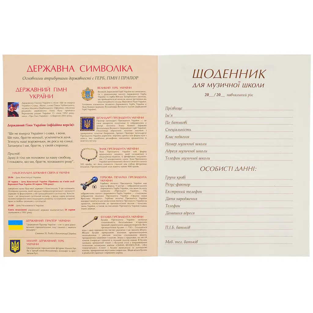 Щоденник для музичної школи Yes Capybara rock А5 інтегральний (911586) - фото 5