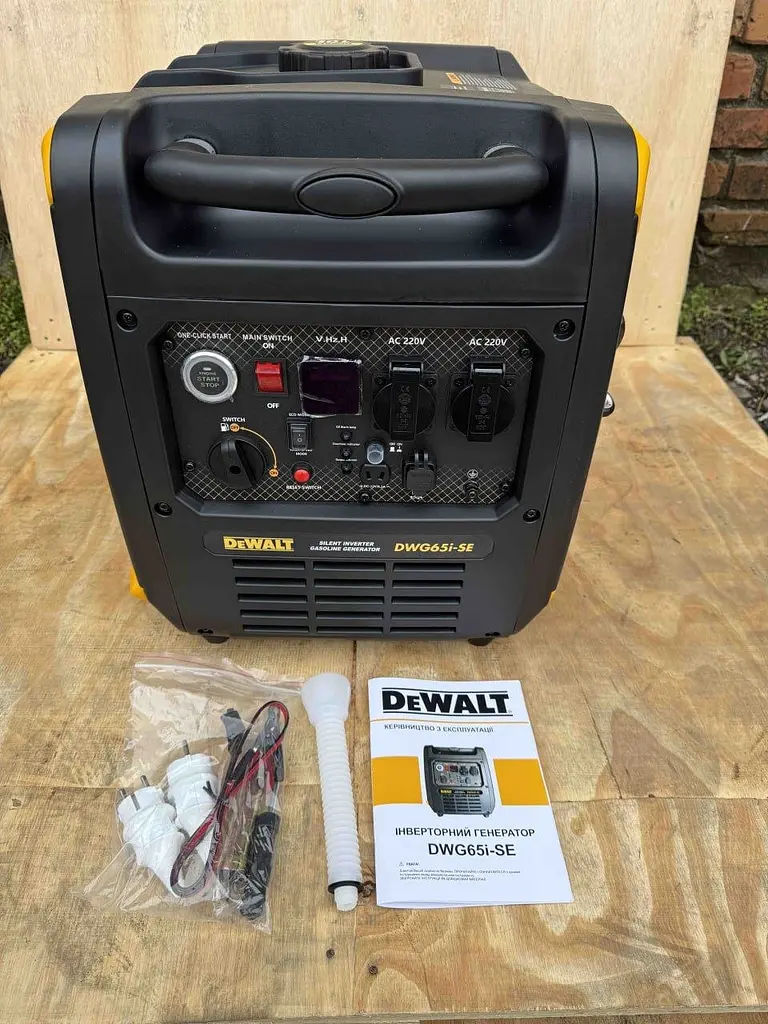 Інверторний бензиновий генератор-валіза з колесами DeWalt DWG65i-SE (6,0 -6.5 кВт) + електростартер - фото 2