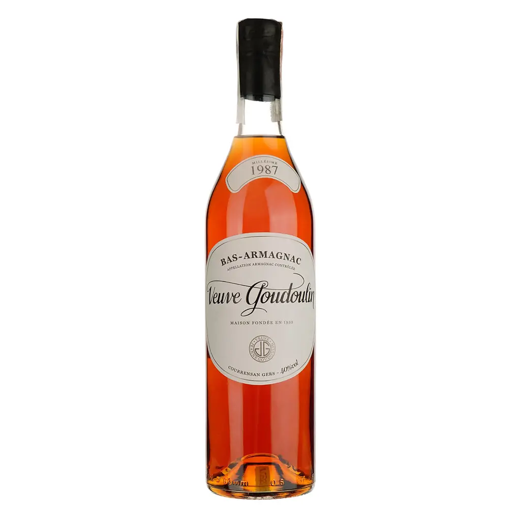 Арманьяк Veuve J. Goudoulin Bas Armagnac 1987 40% 0.7 л в подарочной коробке - фото 2