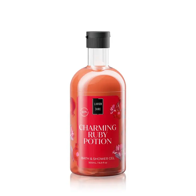 Гель для душу LAVISH CARE BATH AND SHOWER GEL - CHARMING RUBY POTION з екстрактом гранату, 500 мл