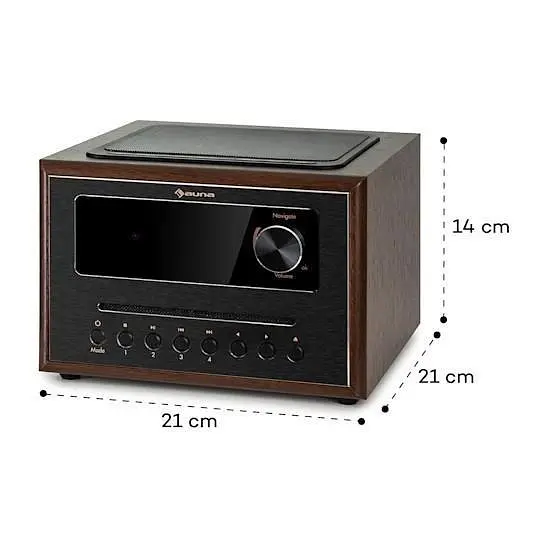 Інтернет-радіо програвач Auna Silver Star CD Cube Radio (10038352) - фото 9