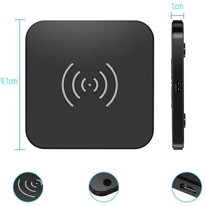 Бездротовий зарядний пристрій Choetech T511-S 10W Black - фото 3