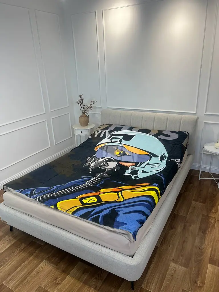 Плед патріотичний 3D Привид Києва! 10631 135х160 см - фото 4