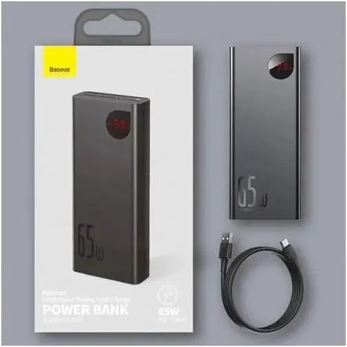 Внешний аккумулятор Baseus Adaman Metal Digital Display 20000mAh 65W PPIMDA-D01 - фото 5