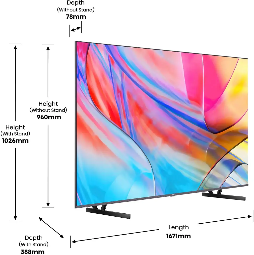 Телевізор HISENSE 75A7KQ - фото 4