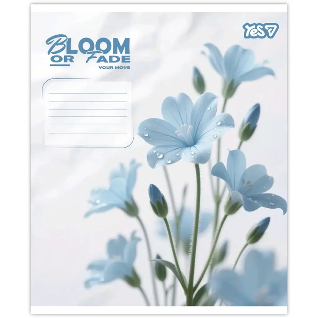 Зошит шкільний Yes Bloom or fade А5 24 аркуші лінія 20 шт. (768875) - фото 4