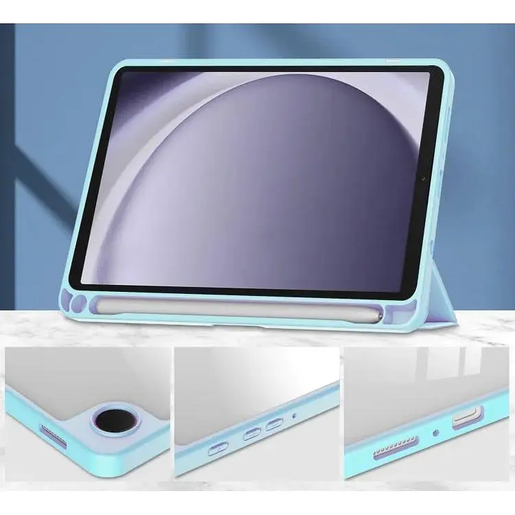 Чехол-книжка BeCover Soft Edge с креплением для стилуса для Samsung Galaxy Tab A9 SM-X115 8.7" Light Blue (710358) - фото 5