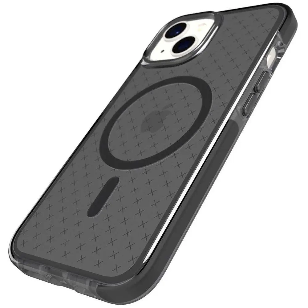 Оригінальний протиударний чохол для iPhone 14/13 Tech21 Evo Check MagSafe Black T21-9817 силіконовий - фото 3