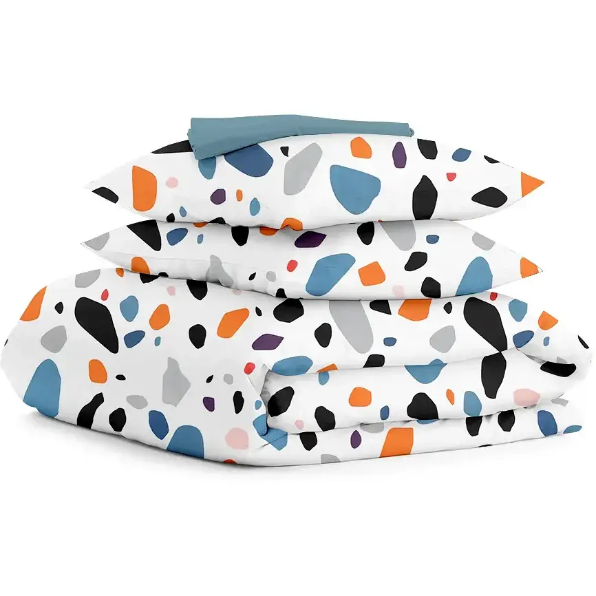 Комплект постільної білизни Cosas полуторний GEMSTONES CS4 160 x 220 см (StoneOrangeBlueWhite_Sky_160)