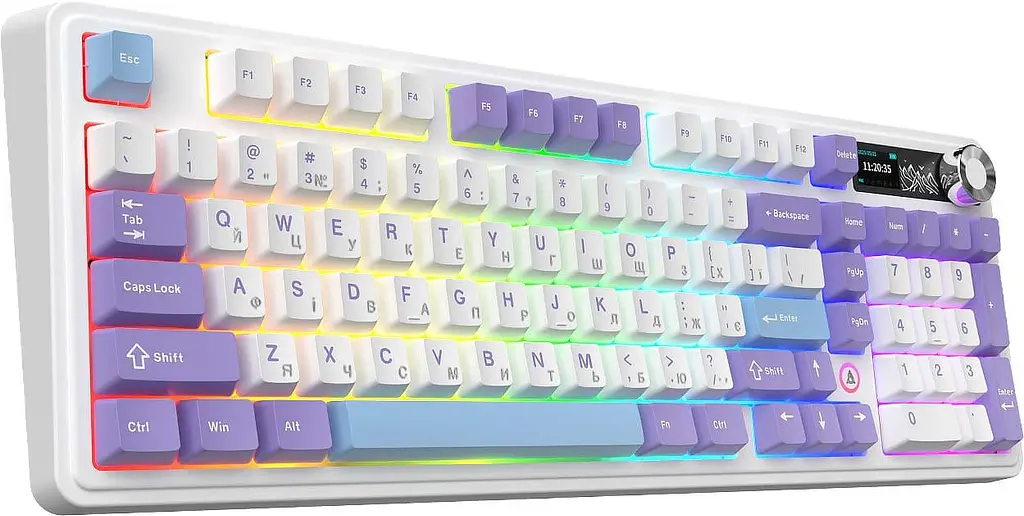 Клавиатура Ajazz AK980 V2 Gift Switch V2 Purple White Blue (AK980-V2-G-PWB) - фото 5