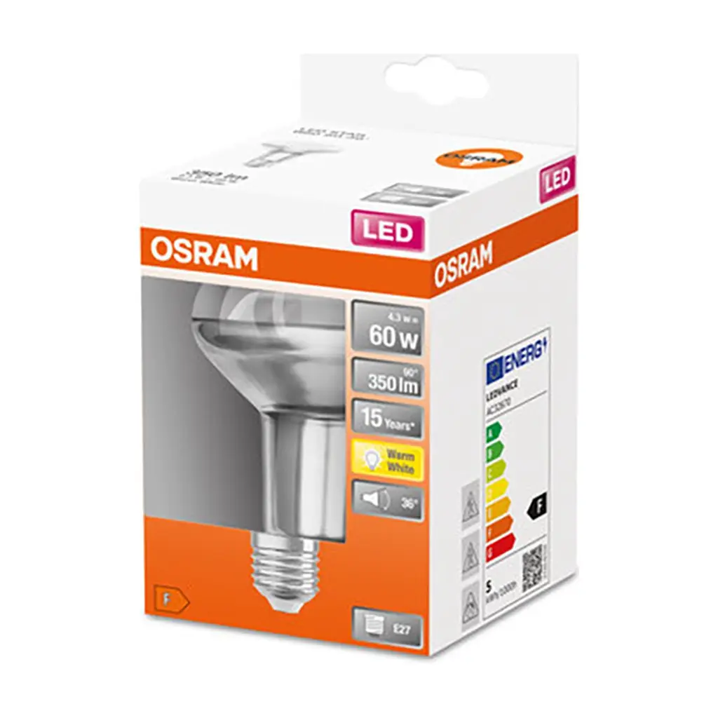 Лампочка Osram LED R80 60 4,3W/827 230V GL E27 (4058075433304) - фото 3