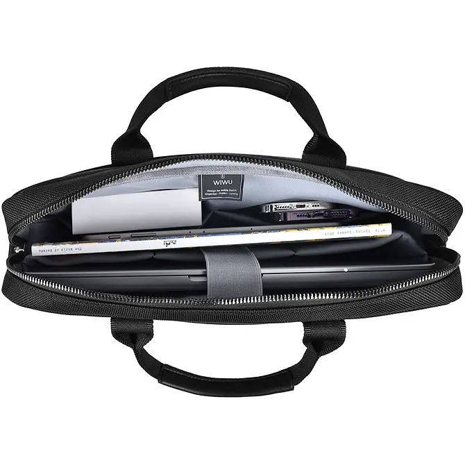 Сумка для ноутбука WiWU Hali Laptop Bag for MacBook 15.6` Black (6976195091755) [98327] - фото 8