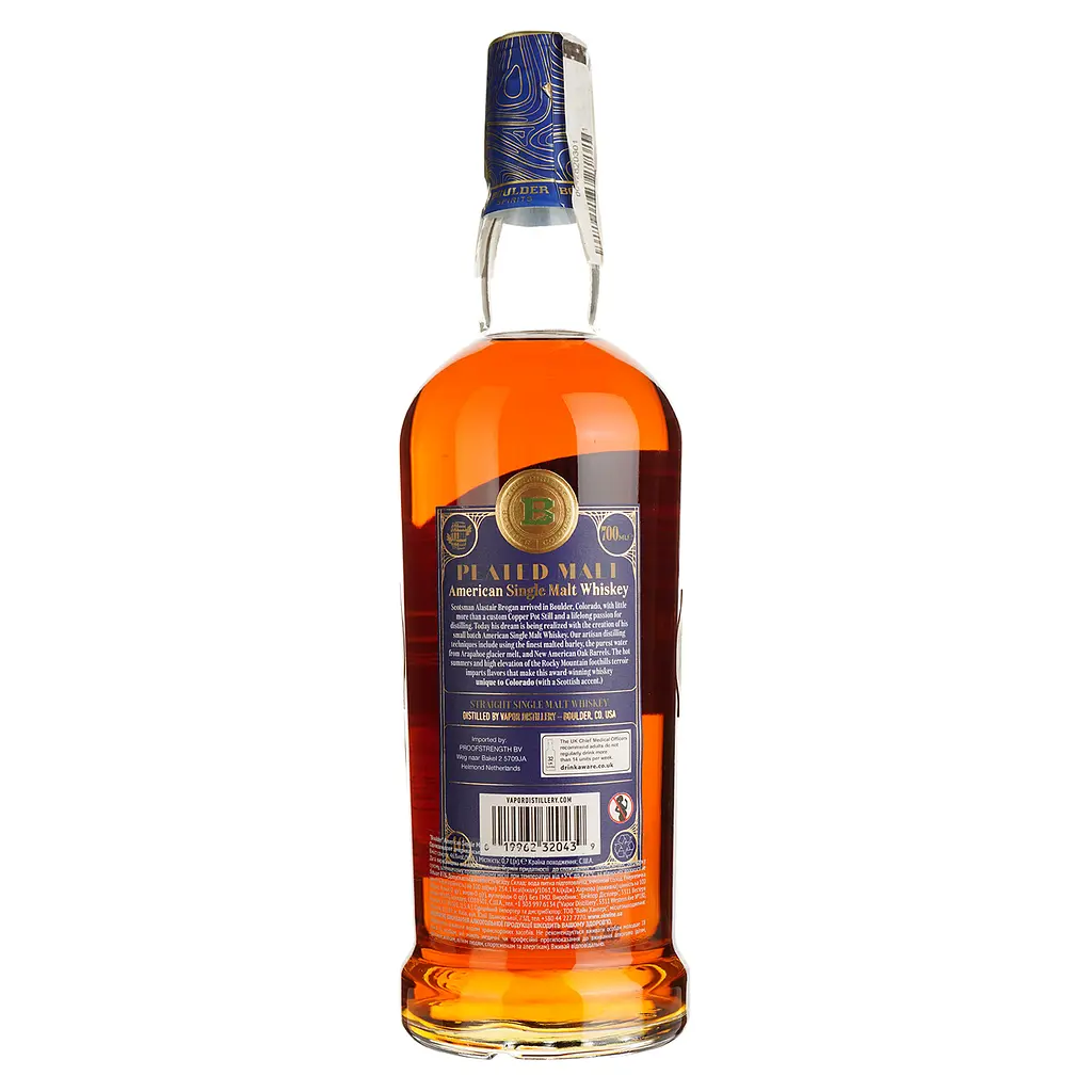 Віскі Boulder Spirits Peated Malt American Single Malt Whiskey 46% 0.7 л - фото 2
