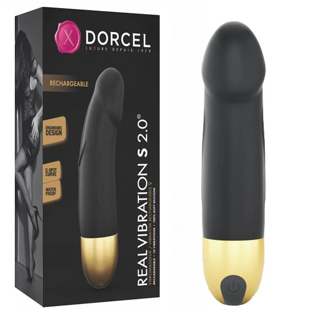 Вібратор для точки G Dorcel Real Vibration 16 см чорний - фото 2