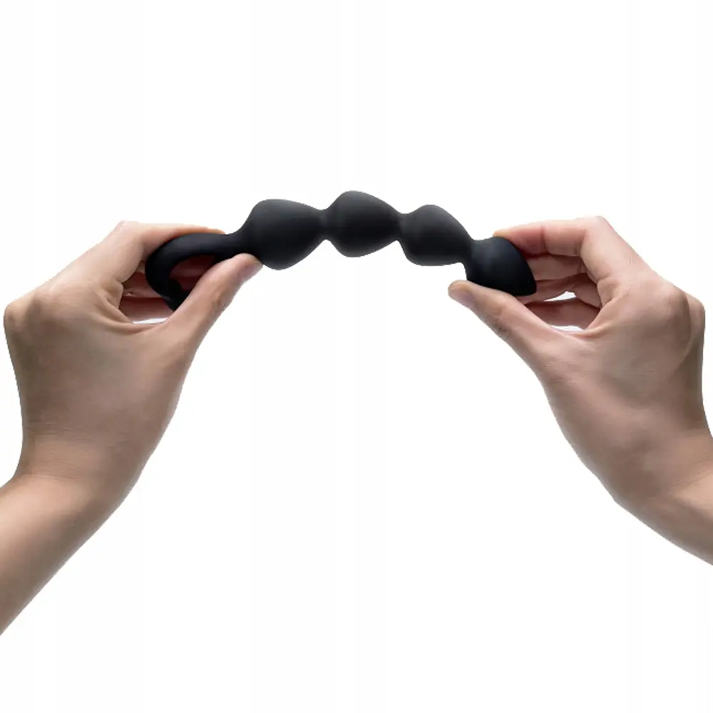 Анальні намиста Love To Love Bing Bang 18 см (чорний) - фото 5