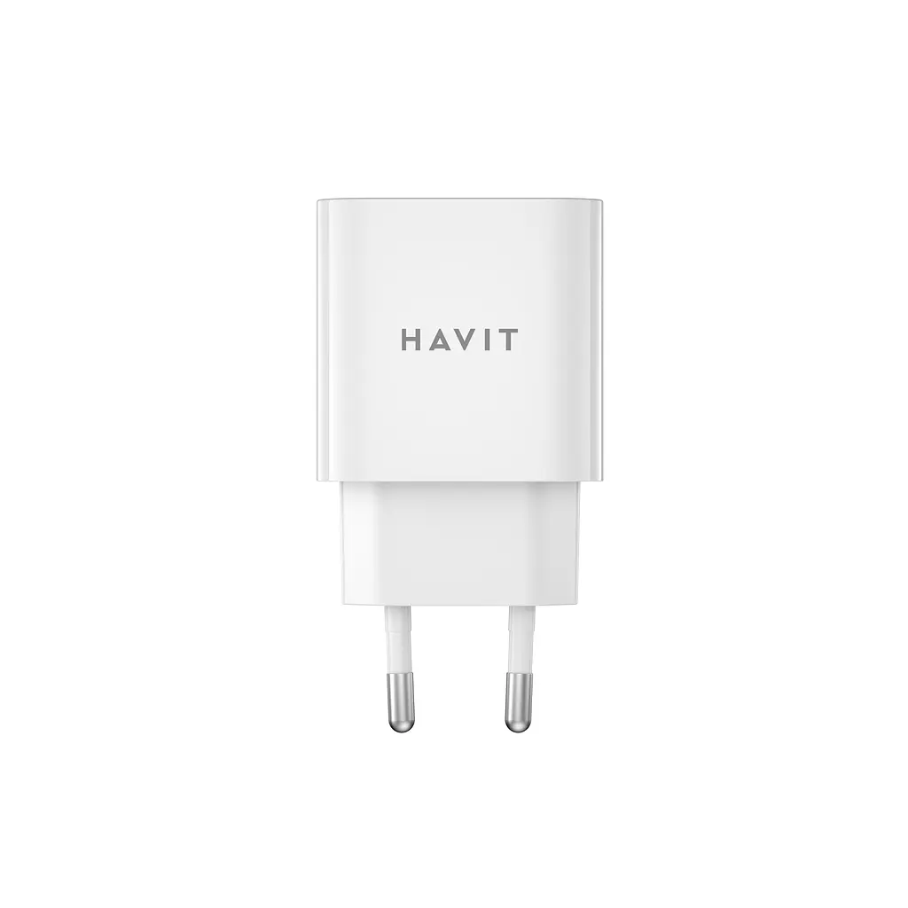 Зарядний пристрій HAVIT UC111 PRO 20W USB-A+USB-C White HAVIT (29002-000) - фото 3
