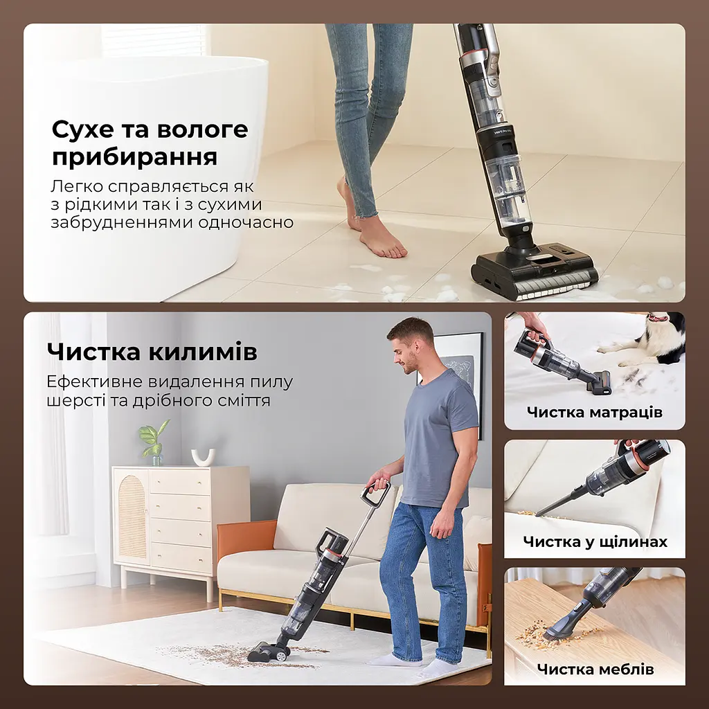 Беспроводной моющий пылесос Jimmy HW11 PRO MAX 3 в 1 - фото 4