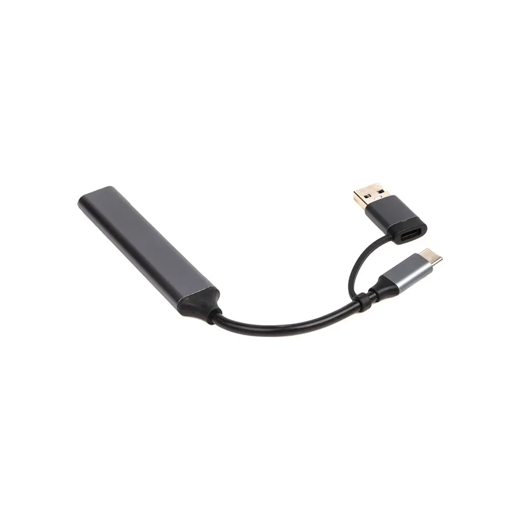 Концентратор Dynamode USB Type-C + USB-A to 1хUSB-C 3.0 1хUSB-A 3.0 2xUSB-A 2.0 dark grey (DM-UH-314AC) - фото 4