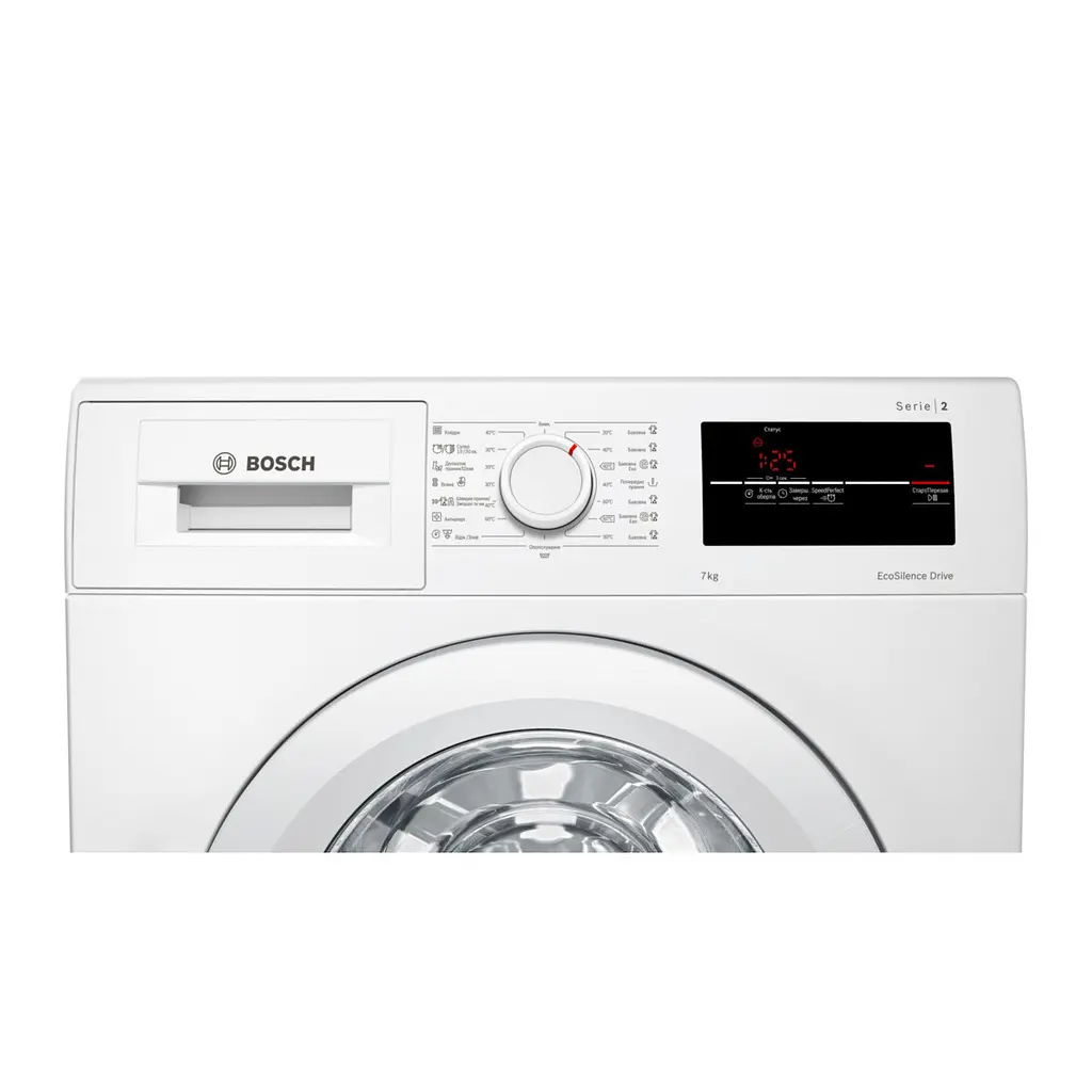 Пральна машина Bosch з фронтальним завантаженням WAJ20170UA, 7кг, 1000, A+++(-20%), 60см, Дисплей, Білий (WAJ20170UA) - фото 5