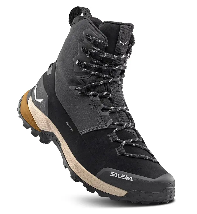 Ботинки мужские Salewa Puez Winter Mid PTX Men 45 Черный-Серый - фото 3