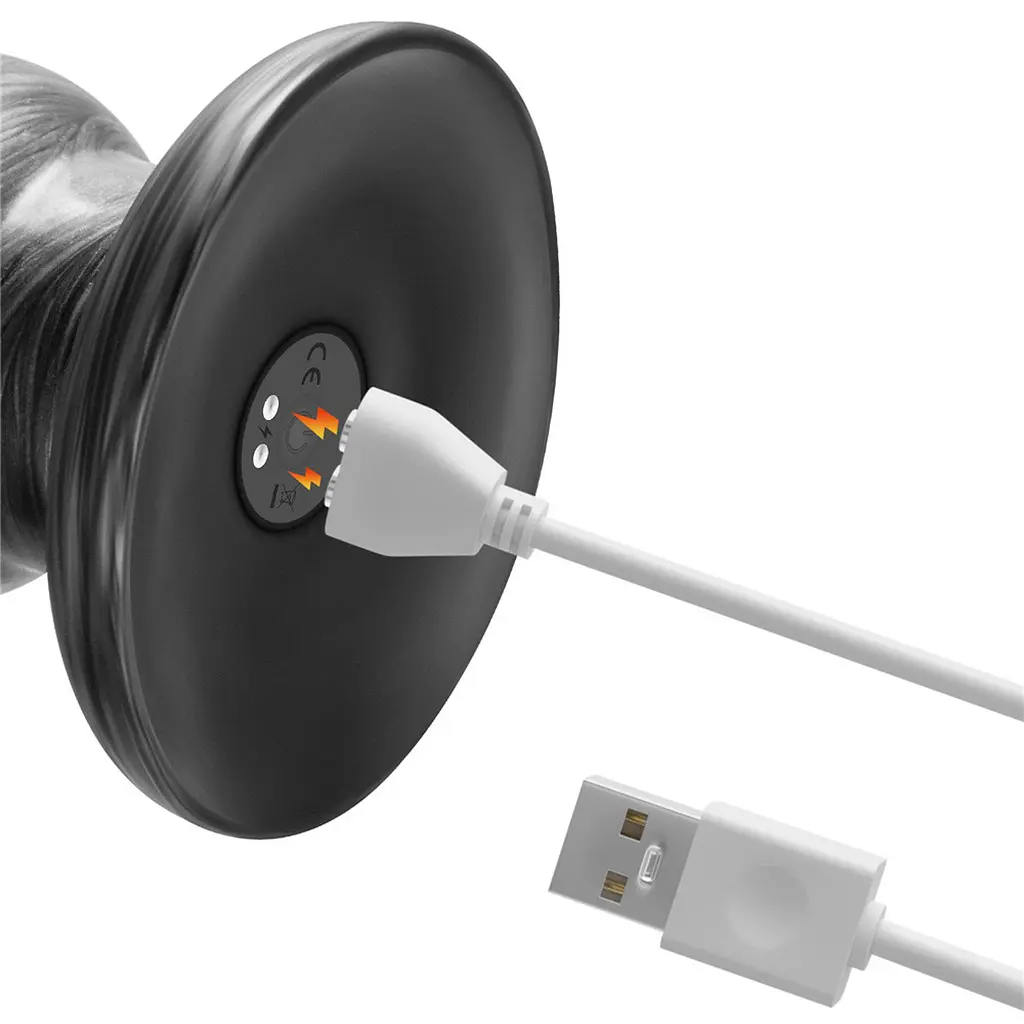 Вибратор King Sized Vibrating Vibrax Slider 12.5" 32.3 см серый - фото 3