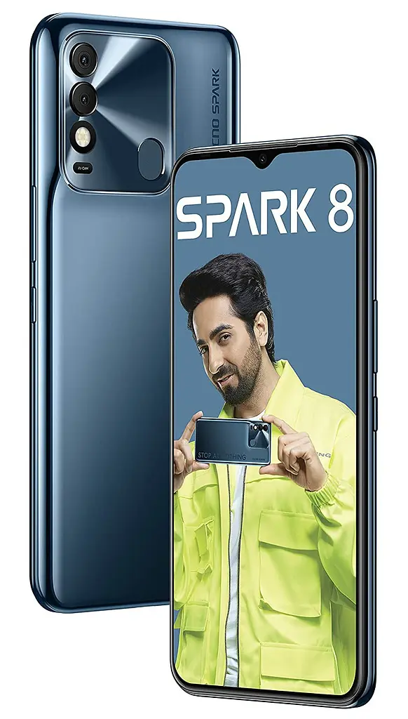 Смартфон Tecno Spark 8 4/64GB Atlantic Blue (Global) - фото 4