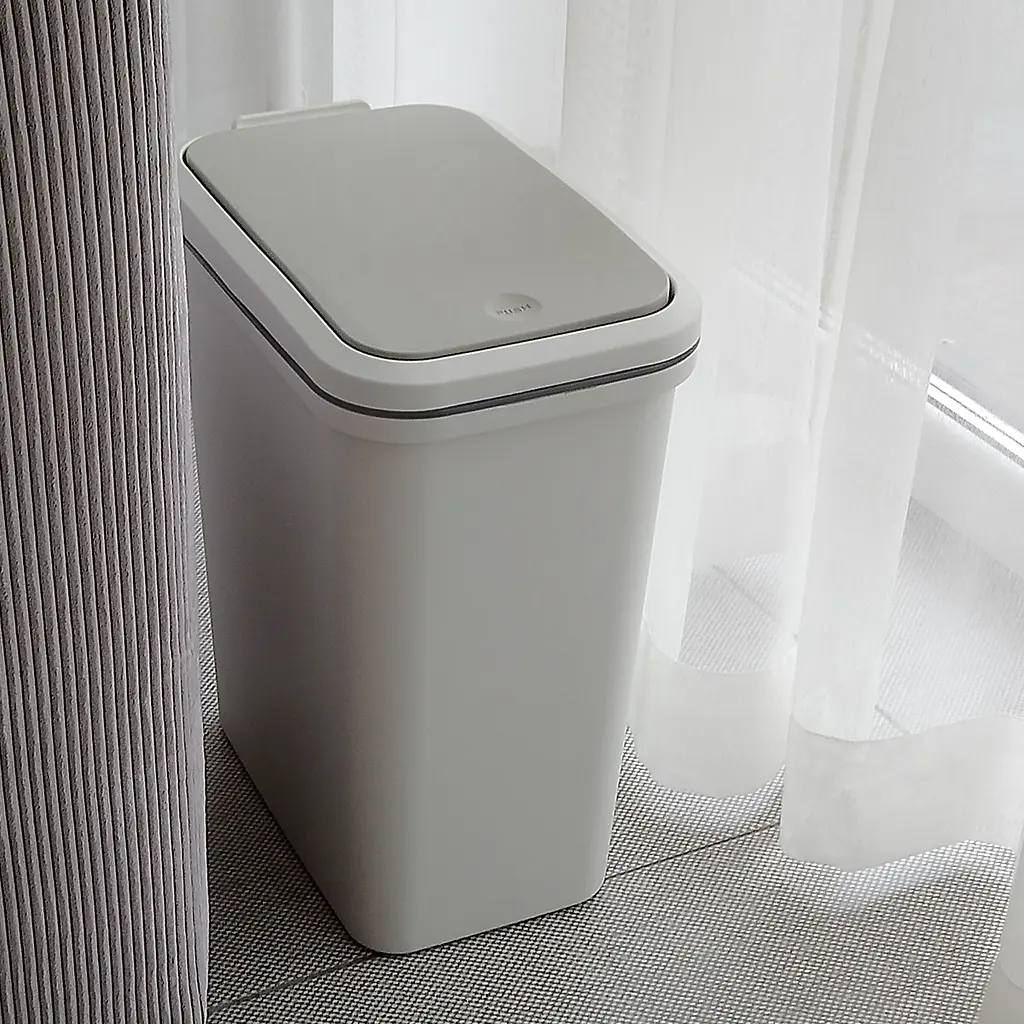 Відро для сміття MBM My Home з кришкою 10 л сіре (BIN-04 10L GRAY) - фото 5