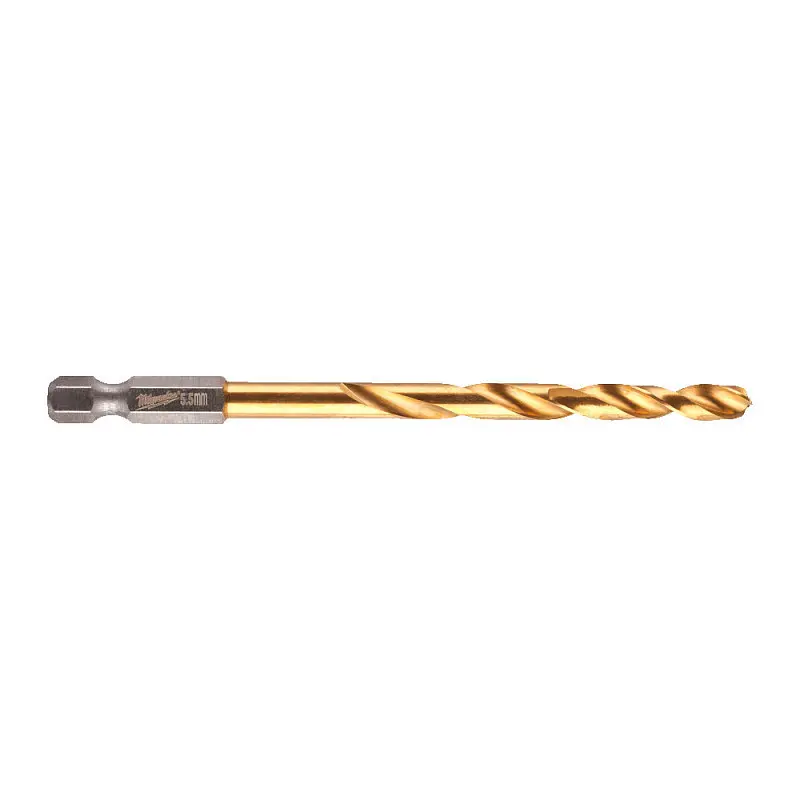 Свердло по металу RedHEX SHOCKWAVE HSS-TiN MILWAUKEE, діаметр 5,5х104х60мм - фото 2