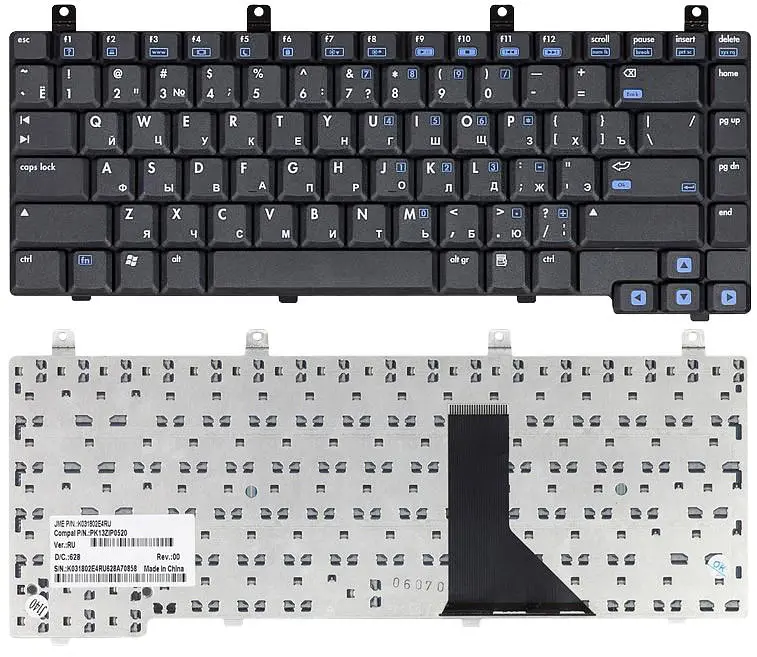 Клавіатура для ноутбука HP Pavilion DV5000, ZE2000, ZE2500, ZV5000, ZX5000, ZD5000 Black - фото 3
