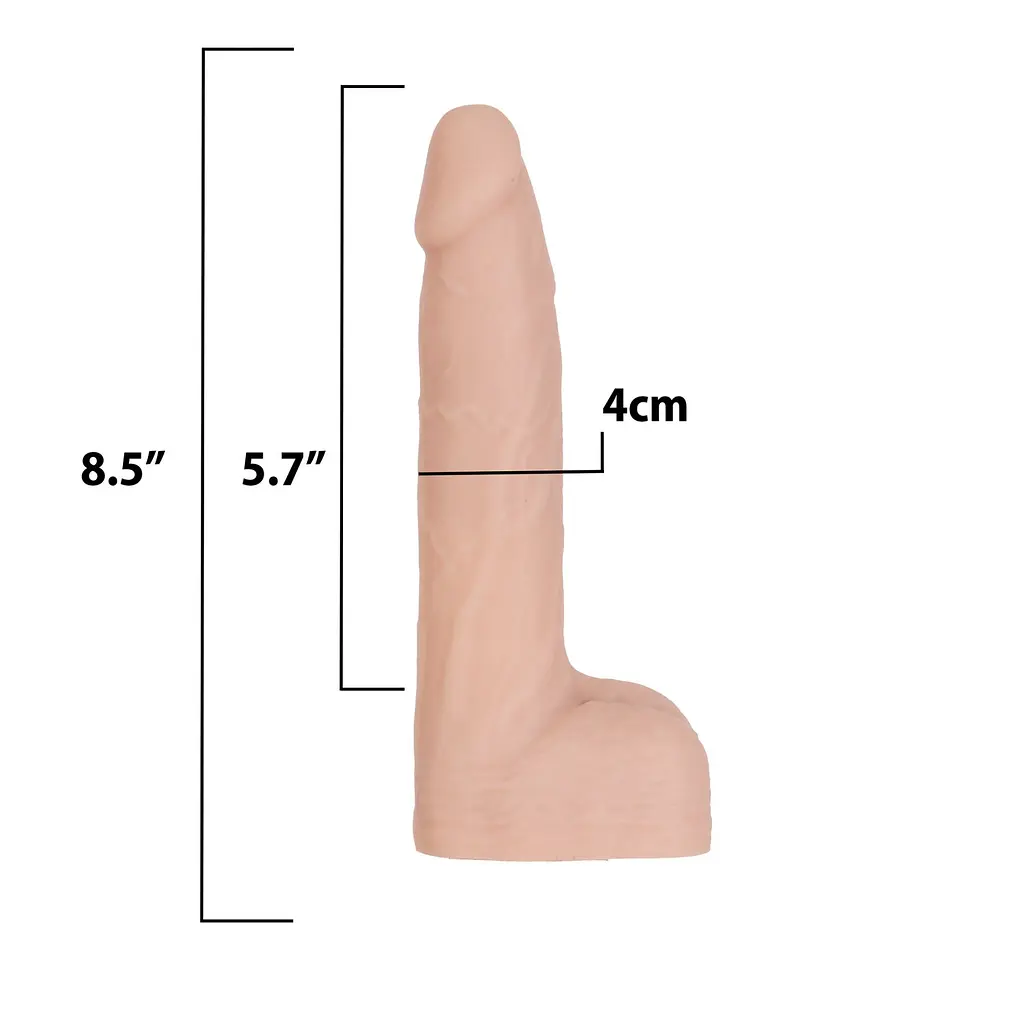 Фалоімітатор Addiction Naked Addiction 8.5” Thruster із пульсацією, 21,6 см - фото 8
