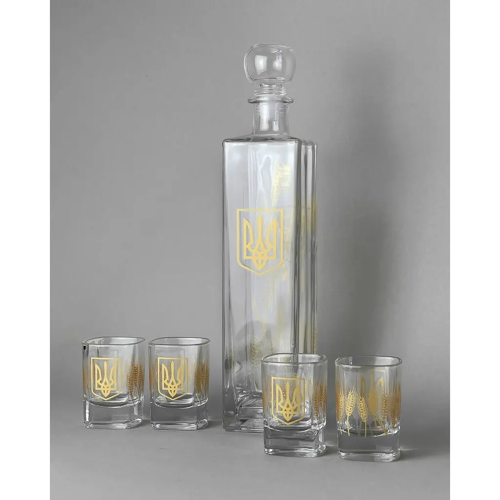 Набор для водки Concept Glass Украинский 55 мл 4 шт. (CG41-1060) - фото 2