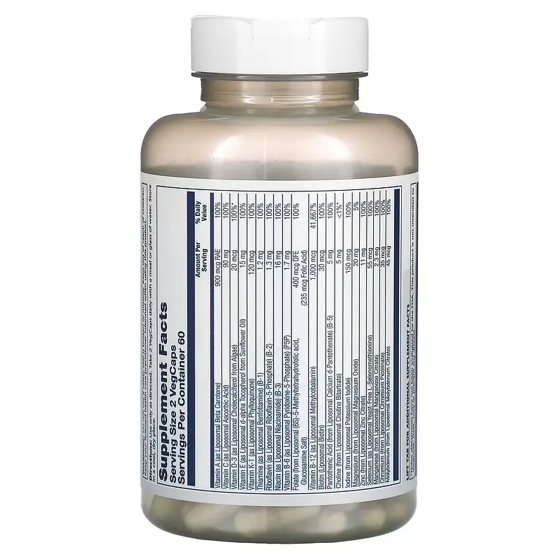 Вітамінно-мінеральні комплекси Men's Liposomal Multivitamin 120 капсул Solaray vit0006199 - фото 2