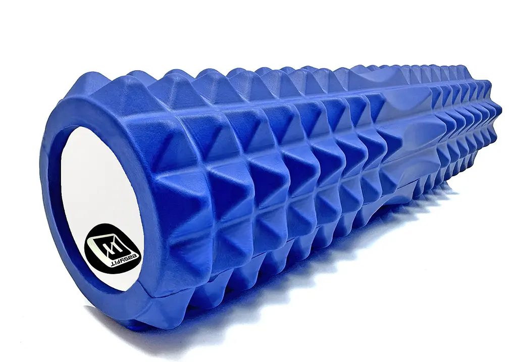 Масажний ролик EasyFit Grid Roller 45 см v.2.2 Синій - фото 3