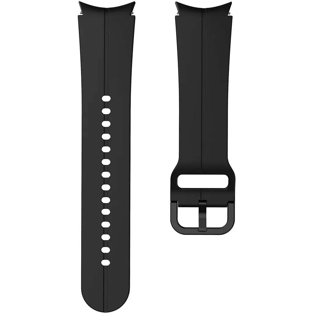 Ремінець для Samsung Galaxy Watch 4 Classic 46mm - чорний ширина кріплення 20мм силікон розмір L Watchbands Five Classic (W10-8WB44254934)