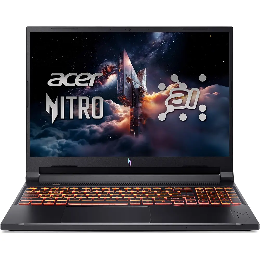 Ноутбук Игровой ACER Nitro V16 AI ANV16-42-R2EE, AMD Ryzen 5 240 до 5GHz, 16" WUXGA, 16GB, SSD 512GB, NVIDIA GeForce RTX 5050 8GB, Free DOS - фото 1