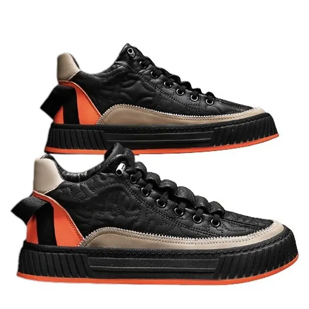 Кеды Grogu Размер 39 (длина стельки 250 мм) Black-Orange - фото 1